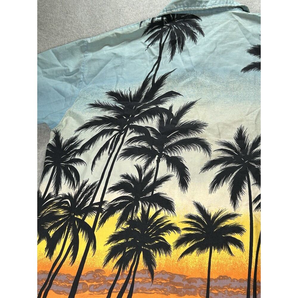 Windswept Hawaiian Shirt Mens Large Bahamas Floral Beach Colorful Button Up